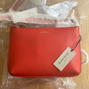 Alexis Bittar Double Zip Crossbody Coral